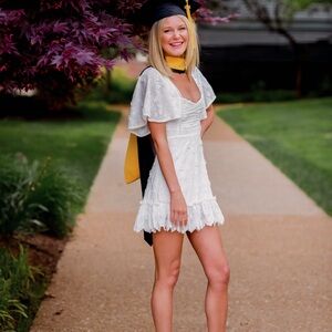 Showpo White Floral Mini Dress